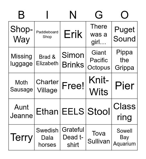 Bright  Bingo Card