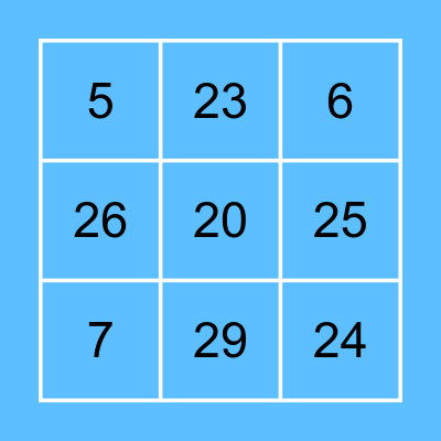 Musik-Bingo Domstad Open Bingo Card