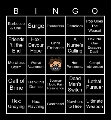 Killer Bingo Card