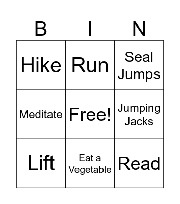 Davids Test Bingo Card