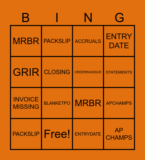 AP ALL-STARS Bingo Card