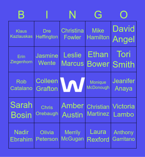 Tangoneer Fun Facts Bingo Card