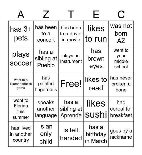 Camp Corona Find Someone who..... Bingo Card