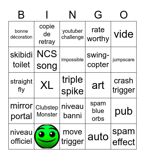 Recent tab bingo 2.2 Bingo Card