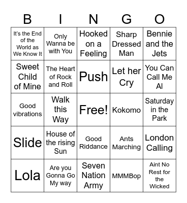 DIVE BAR THEMES Bingo Card