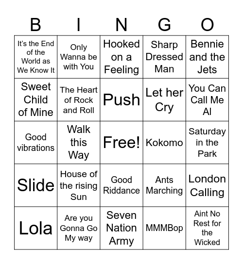 DIVE BAR THEMES Bingo Card