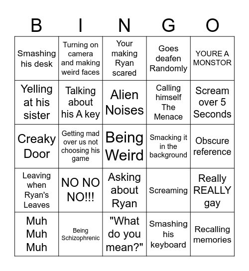 Auryn Bingo Card