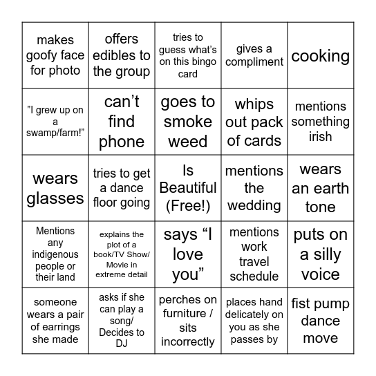 Brigid Bingo! Bingo Card