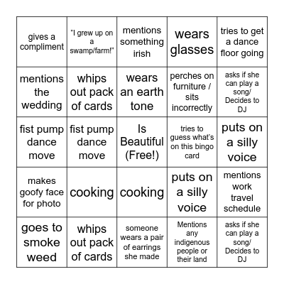 Brigid Bingo! Bingo Card