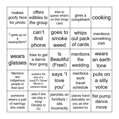 Brigid Bingo! Bingo Card