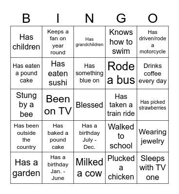 Deaconess Event Bingo #4 Bingo Card
