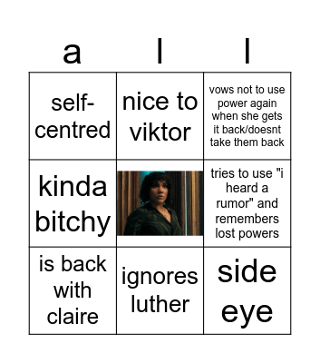 umbrella academy s4 (allison) Bingo Card