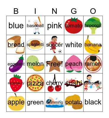 What do you like? Bingo Card