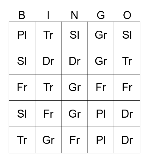 OPW4 Phoncis Bingo Card