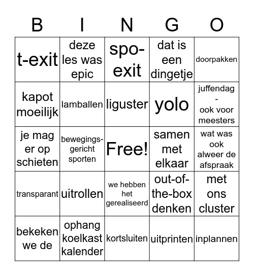 LulkoekBingo Card