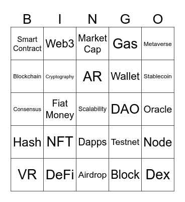 Web3 Bingo Card