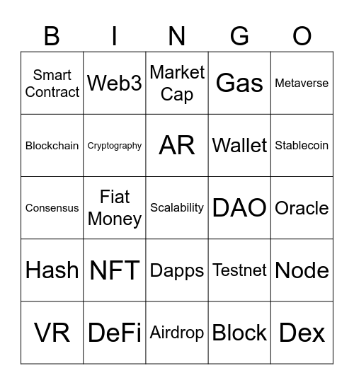 Web3 Bingo Card