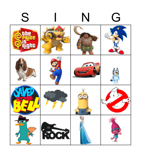 Guess the Song Bingo Card