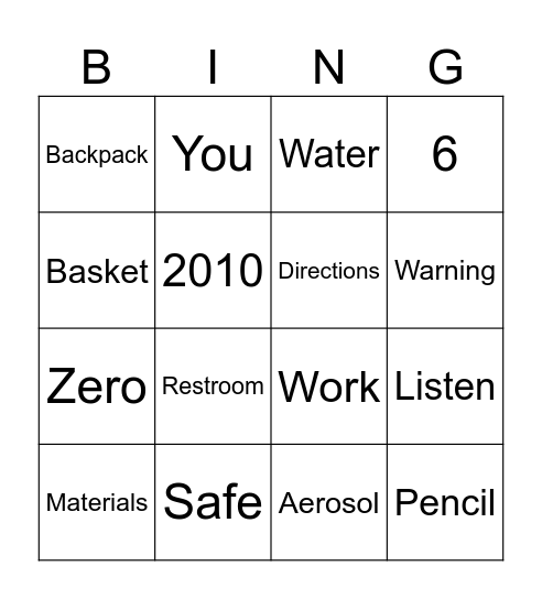 Welcome to 7th Grade Science Bingo Card