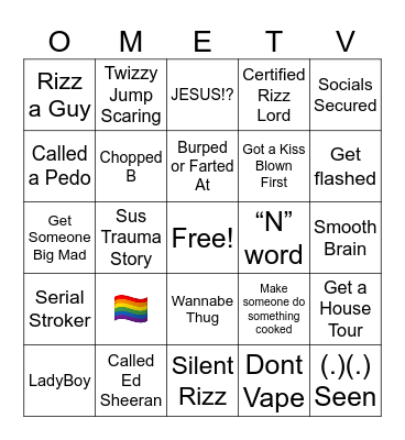 OME TV BINGO Card