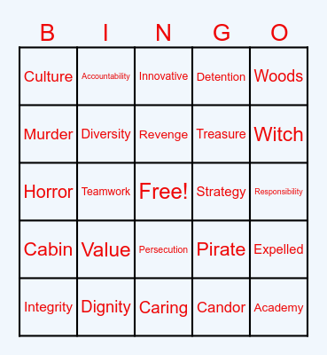 HR TEAM BUILD BINGO Card