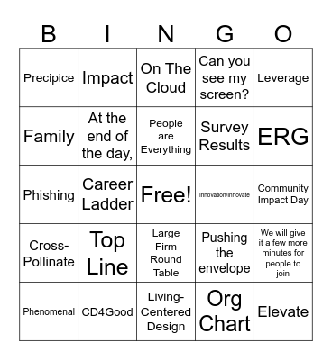 CD|DC SOTF Bingo Card