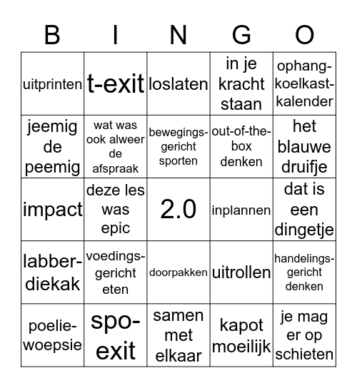 LulkoekBingo Card