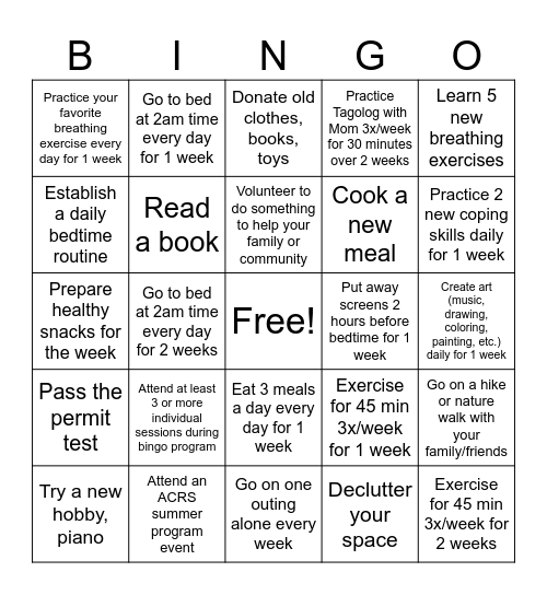 Bingo Card
