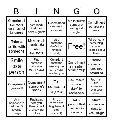 Hodges Bible Study BINGO Card
