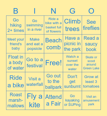 Summer Wishes 2024 - BINGO Card