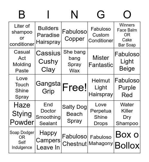 RETAIL BINGO!!! Bingo Card