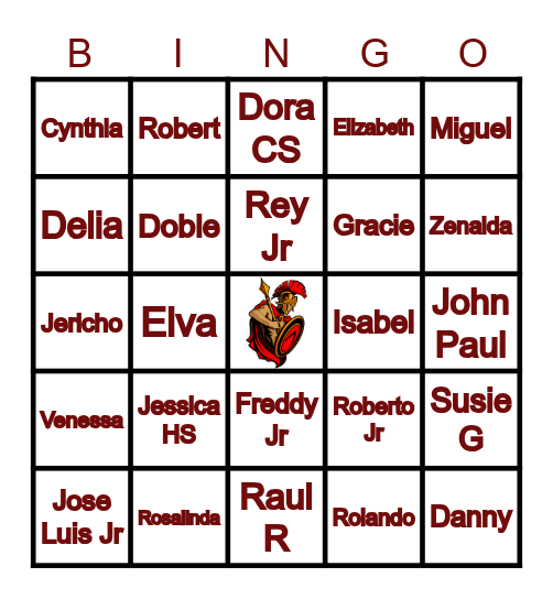 50th CLASS REUNION Bingo Card