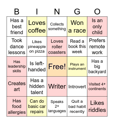 Icebreaker BINGO Card