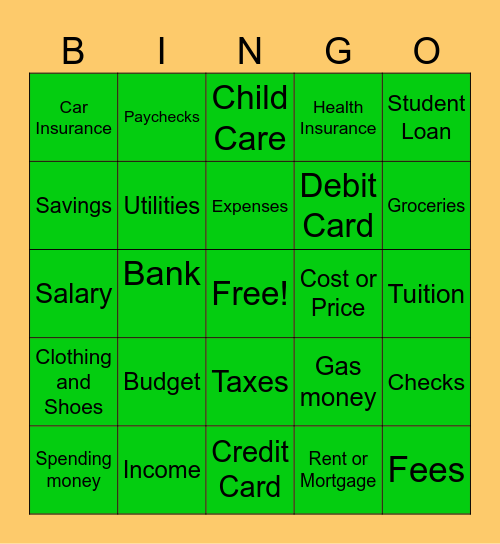 $$$ BINGO $$$ Bingo Card