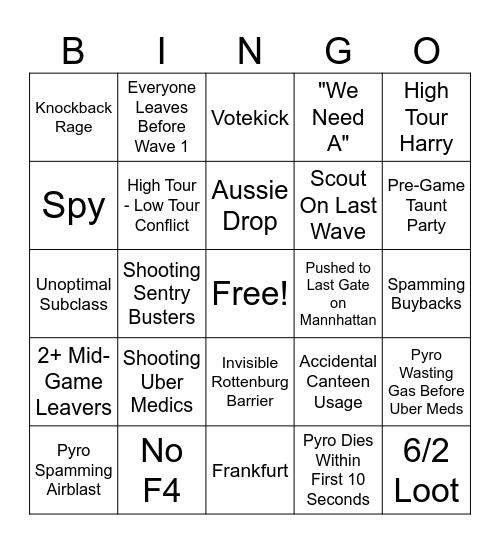 MVM BINGO Card