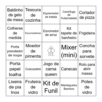 Chá de Panela D|L Bingo Card