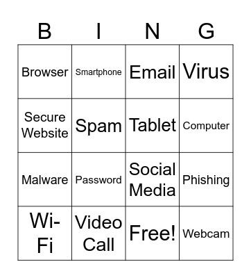 Tech Seminar Bingo Card