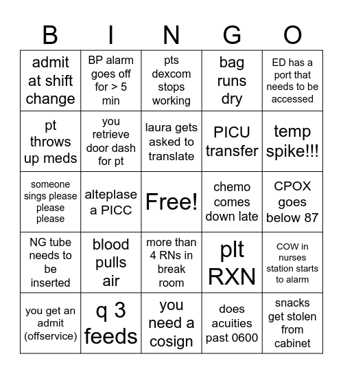 4K Bingo Card