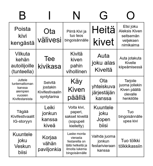 KIVIBINGO Card