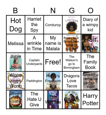 Banned Books Bingo Card