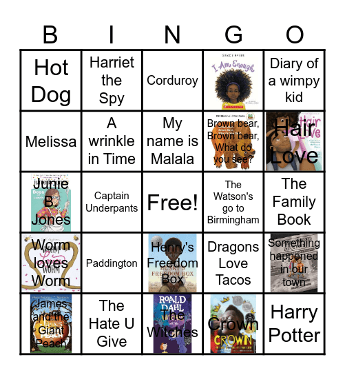 Banned Books Bingo Card