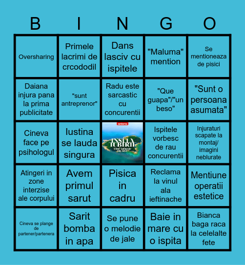 INSULA IUBIRII Bingo Card