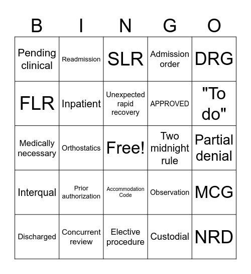 UM BINGO Card