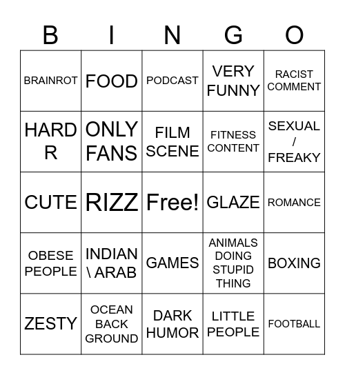 CHZ EMPIRE Bingo Card