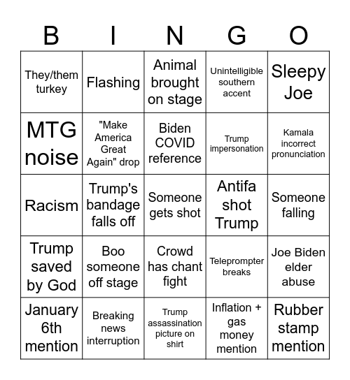 RNC Day 3 Bingo Card