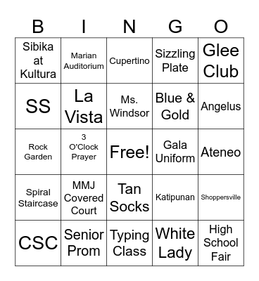 MC REUNION 2024 Bingo Card