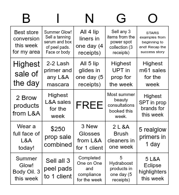 NYC Prop Brand Bingo Card
