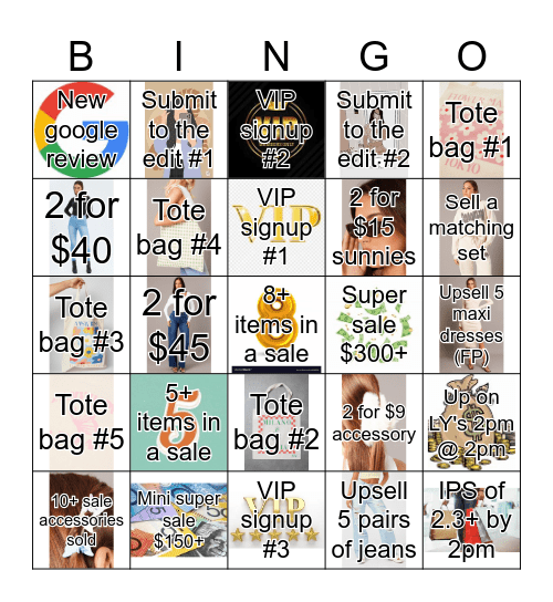 VIC 2 bingo Card