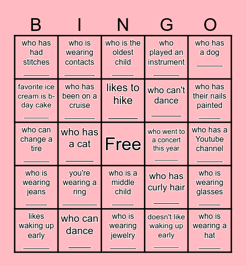 Bingo Card