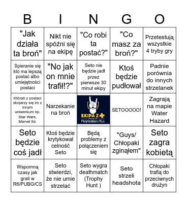 Ekipa z + Concord: Beta Bingo Card